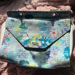 flower guess purse